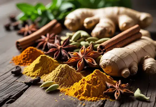 Zenzero, cannella e altre spezie
