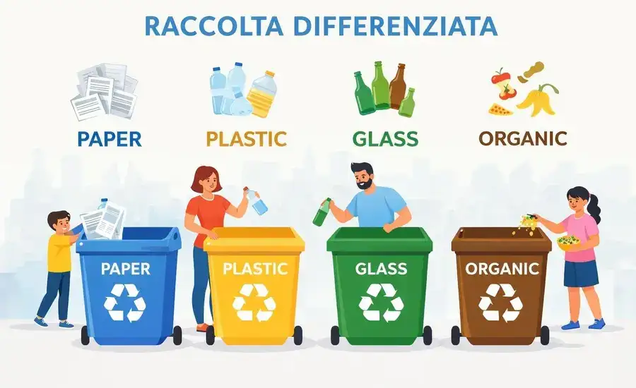 I materiali della raccolta differenziata