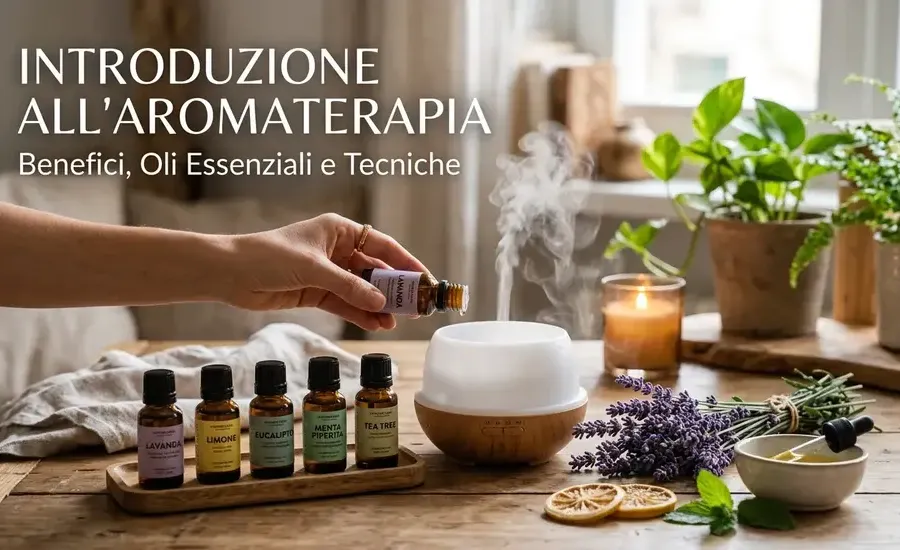 Immagine che introduce l'aromaterapia